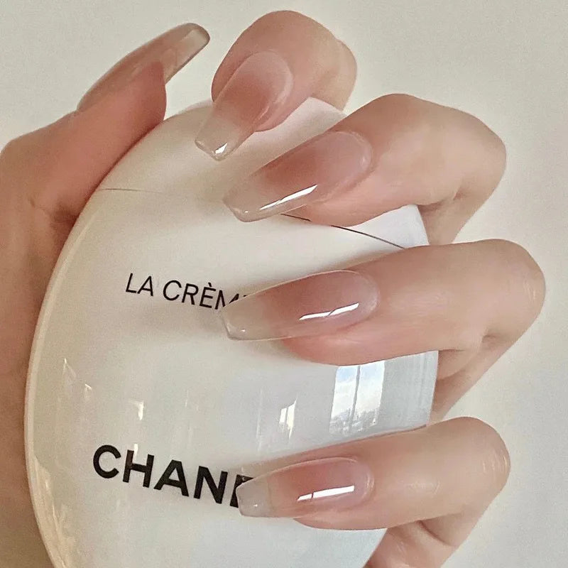 Short Press on Nail Wholesale High Quality 24 Piece Acrylic Luxury False Nails Private Label French Tip Vendor Packaging Box