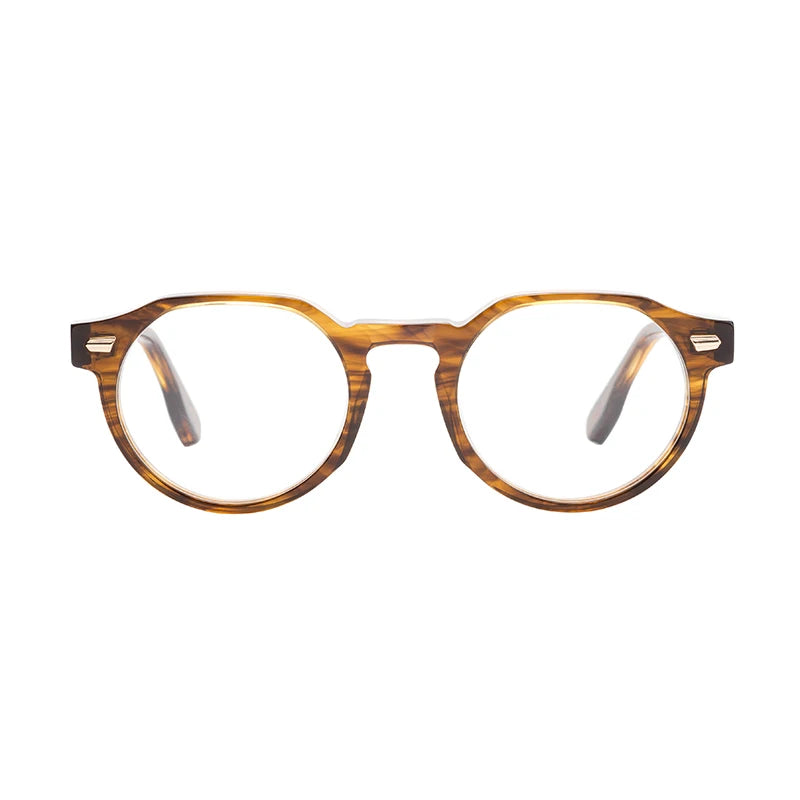 Custom Men's and Women's Retro Eyeglasses Frame New Italian Design with Thick Acetate Diamond Face Shape Match
