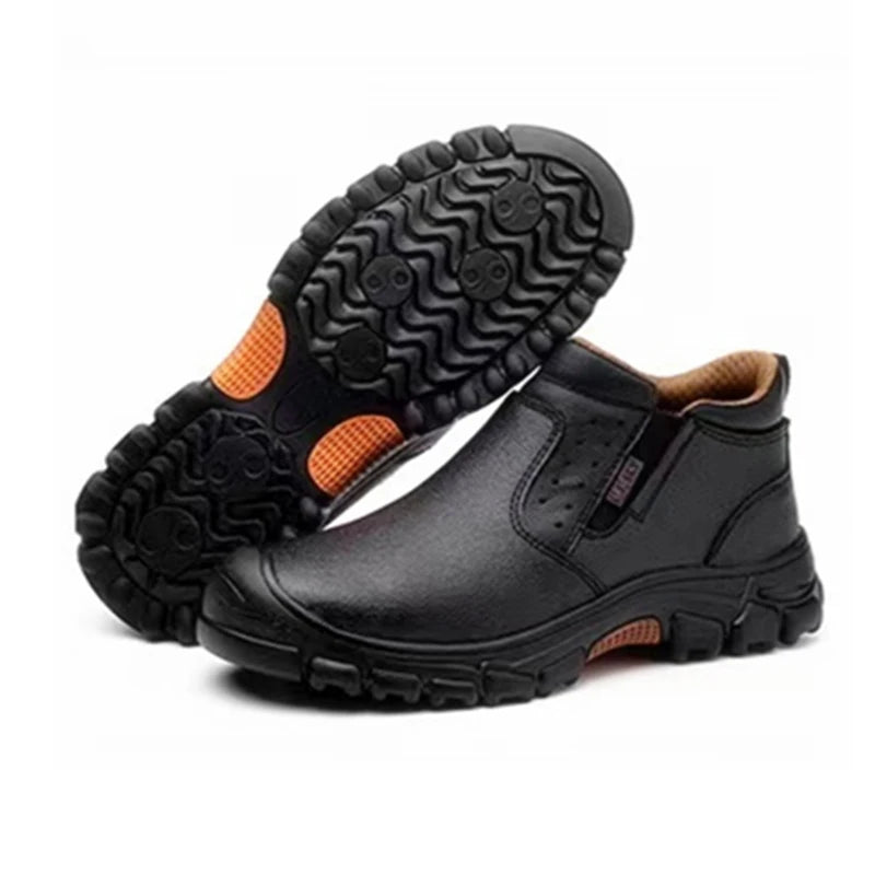 AMAWEI Men Safety Boots Safety Work Boots Steel Toe for Men 2109