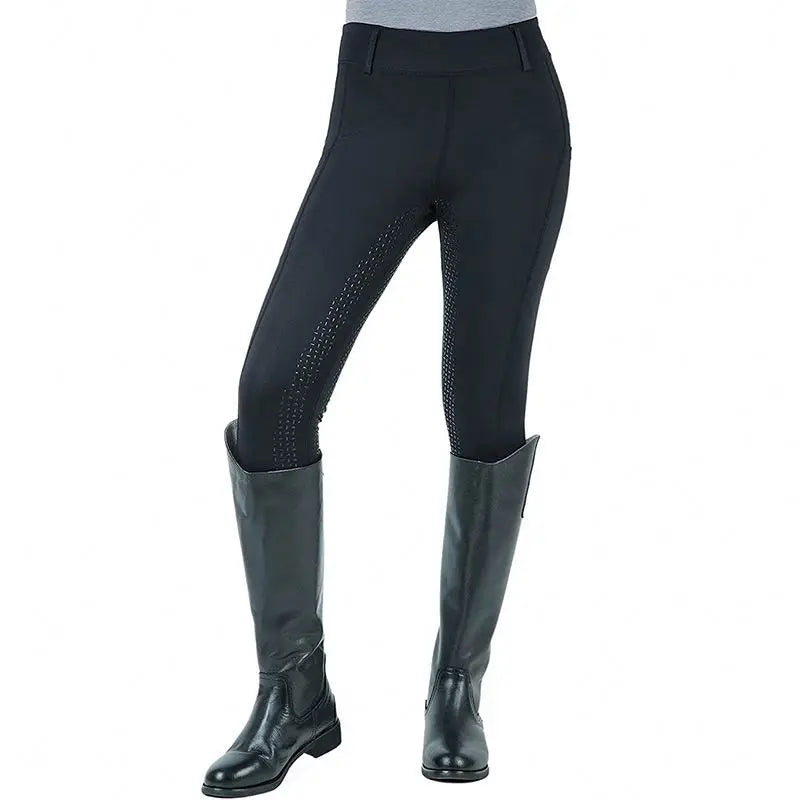 Hot Selling Custom jockey Pants Women's Elastic Tight Side Pockets Silicone Anti-skid Breathable Stitching Equestrian Sportsw