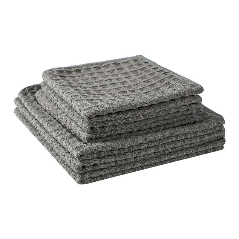 BearFamily Microfiber Kitchen Wash Cloth Waffle Towel Lint Free Quick Dry Thick & Soft High Quality