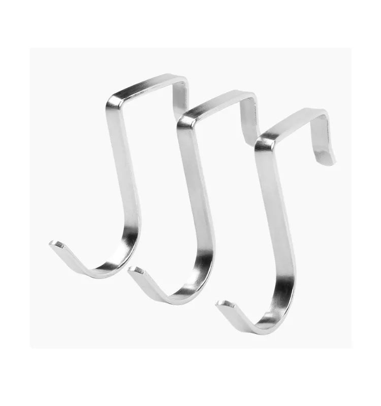 Heavy Duty Flat S Hook 304 Stainless Steel Metal Flat S Shape Hanging Hook for Kitchen Bathroom Bedroom and Office