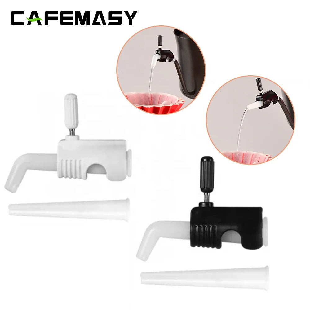 New Arrival Eco-Friendly Modern Hand Brew Coffee Pot Flow Control Valve Anti-High Temperature Silicone Coffee Kettle Water