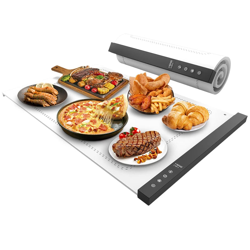 OEM ODM Kitchen Electric Food Warming Trays Fast Heating Tray Mat Foldable Silicone Food Warmer Warming Tray