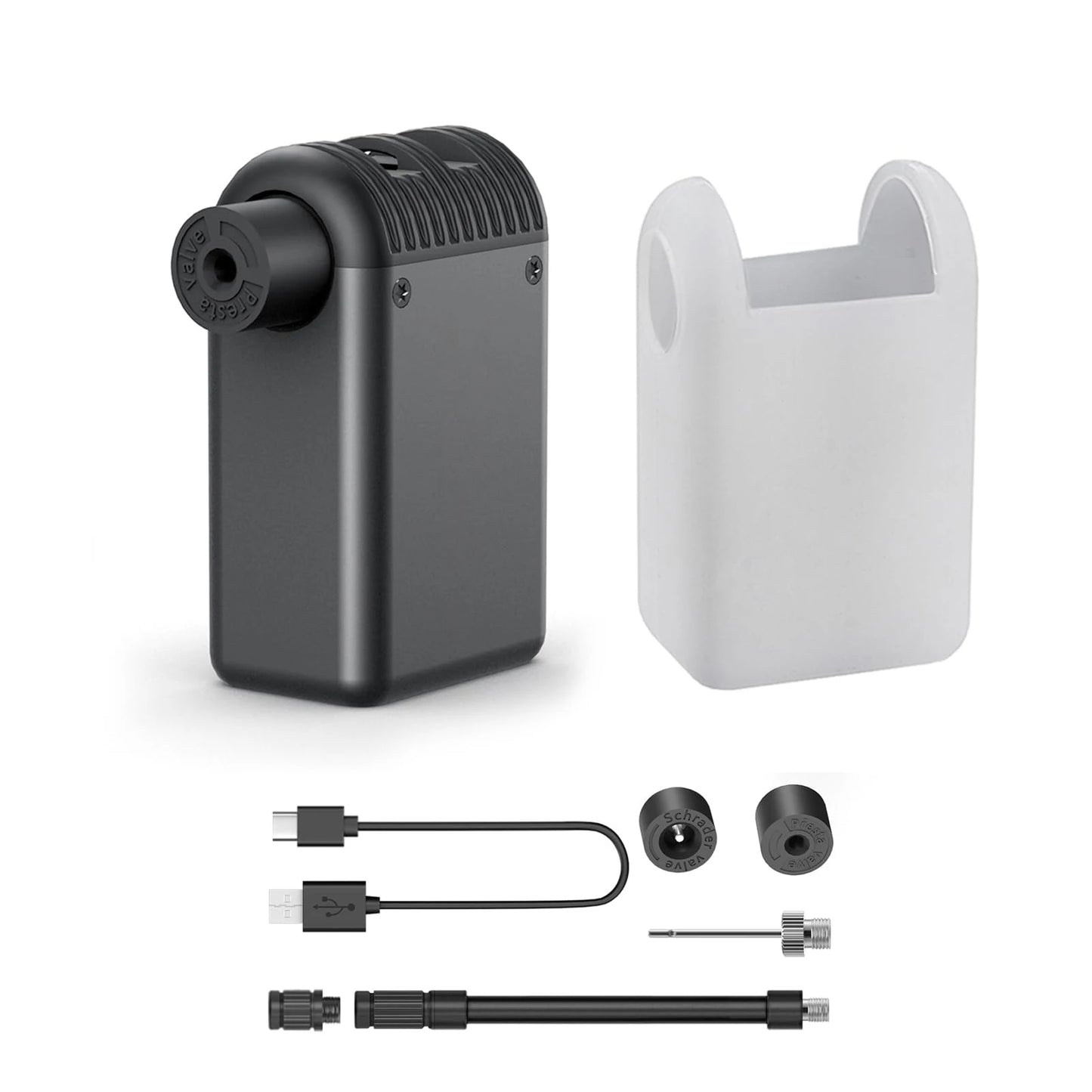 100PSI Aluminum Mini Bike Pump Portable Wireless Electric Bicycle Air Inflator Pump with Schrader Presta Valve for Cycle Bike