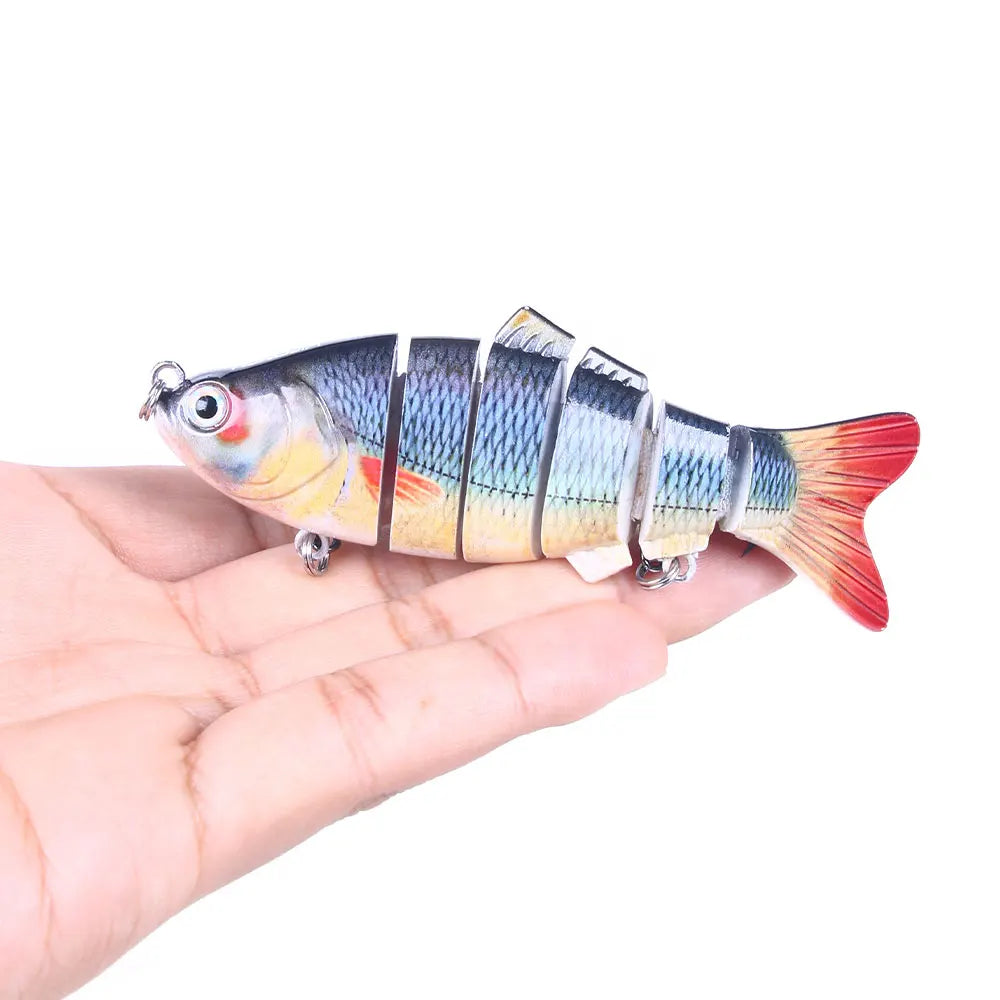 10cm 18g Fishing Lures Multi-section Hard Fishing Bait Lifelike Artificial Bait 6 Segment Swimbait