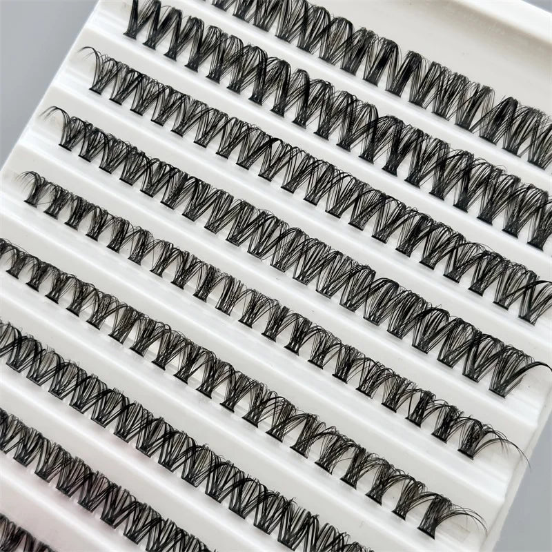 Sunland New Design 20D 30D 40D Individual Lashes Cluster Synthetic Hair Heat Bonded Premade Volume Fans Knot-Free Diy Handmad