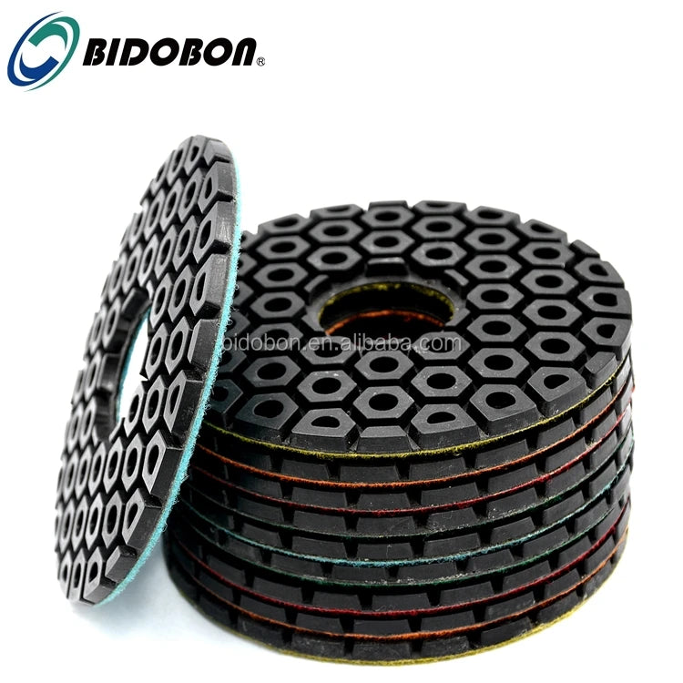 Wholesale 5inch Hexagon Diamond Resin Floor Polishing Pads for Concete Marble Granite