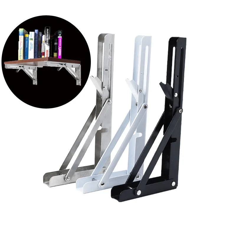10 Inch Stainless Steel Stamping Billy Folding Triangle Bracket Wall Support Furniture Hardware Standard MILV Model