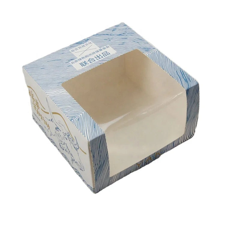 Wholesale Recycled Materials Clear Window Baseball Cap Gift Box with Matt Lamination & Embossing