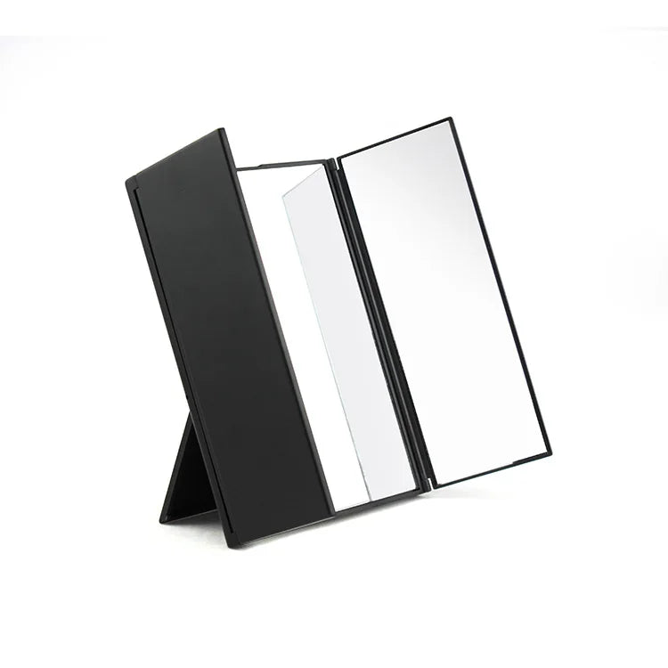 Tri-Fold Makeup Mirror Portable Travel Compact Pocket Mirrors Travel Fold Cosmetic Mirror for Women Beauty Makeup Tool