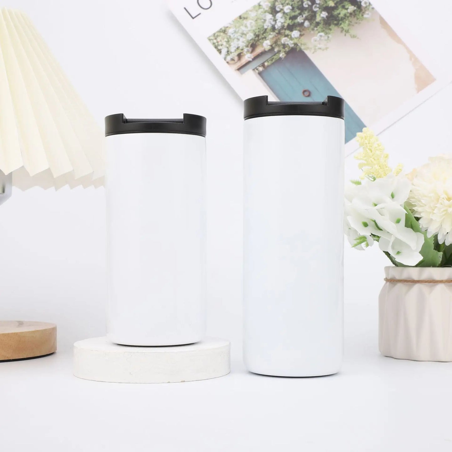 350ml 12OZ Wholesale Reusable Double Wall Vacuum Metal Thermal Coffee Mugs Custom Travel Stainless Steel Coffee Mug