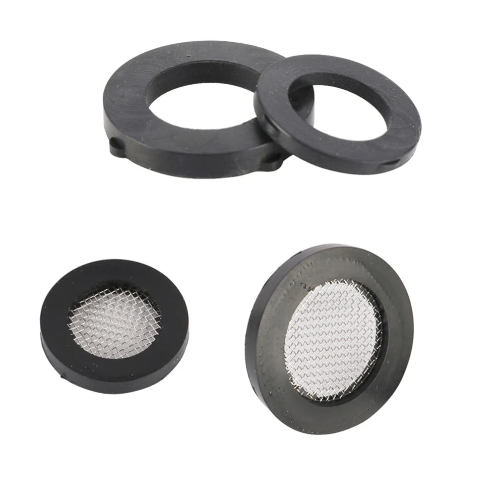 19mm 24mm Rubber Flat Gasket with 40 Mesh Filter Faucet Seal Washer 1/2 3/4 Female Thread Garden Water Connector Fitting