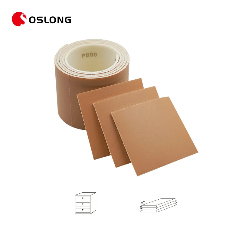 Free Sample 114mm*25m Soft Flex Sponge Roll Aluminum Oxide Polishing Car Paint Sponge Sanding Roll