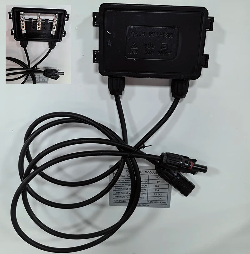 High Specification Waterproof Durable Solar Panel Connector Cable Split Junction Box for Solar Panels-Solar Raw Materials
