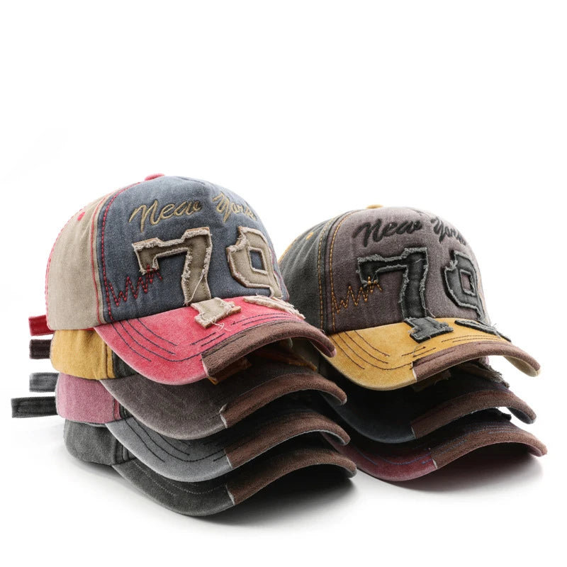 Wholesale Embroidered Two Tone 6 Panel Baseball Cap for Man Custom Logo 100% Cotton Outdoor Sports Hats Adjustable