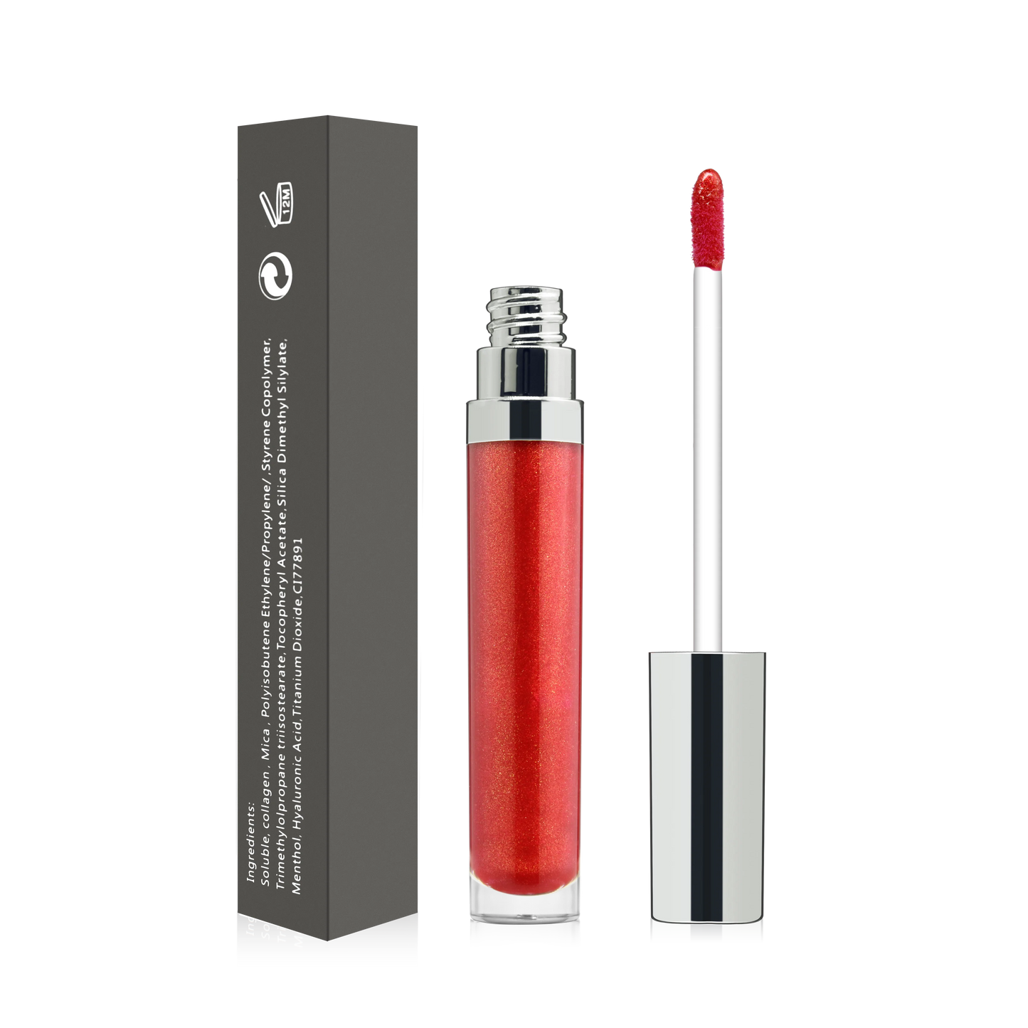 Juicy Mirror-shine Finish Cosmetics Moisturizing Lip Balm & Gloss Private Label 2in1 Soft Tubes Pink Non-sticky Lip Gloss Bal