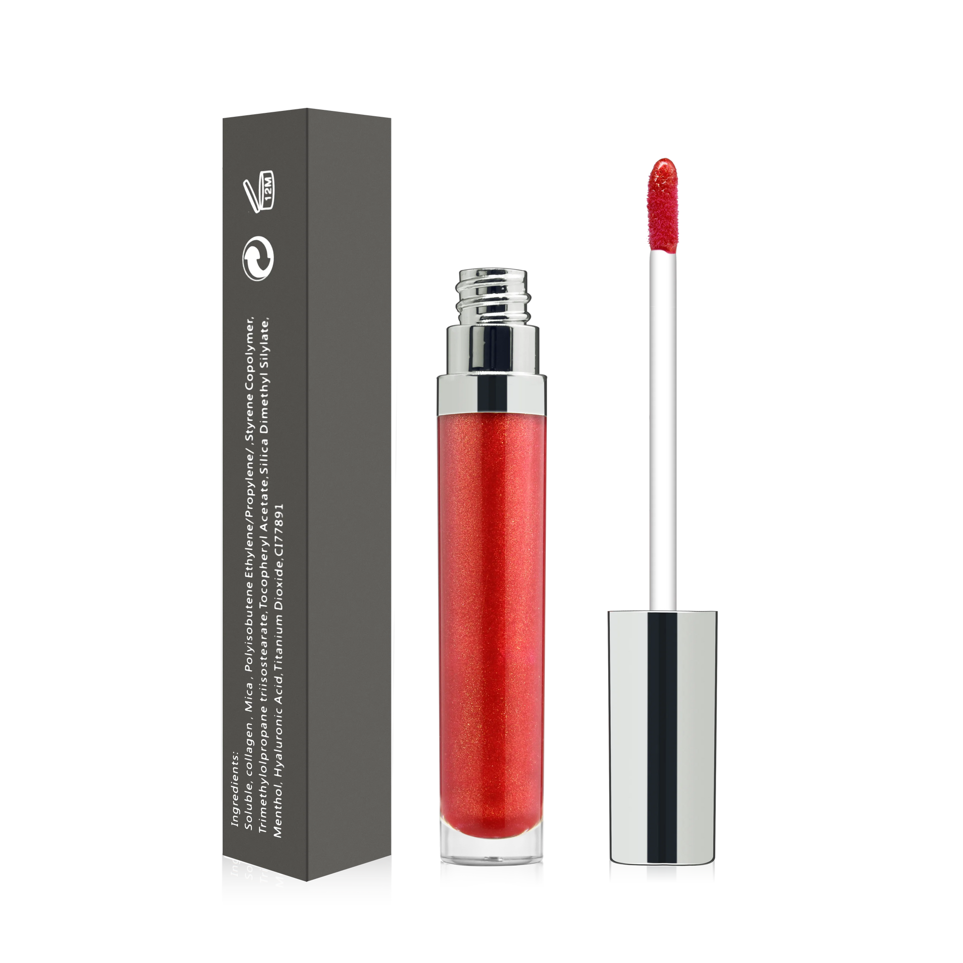 Juicy Mirror-shine Finish Cosmetics Moisturizing Lip Balm & Gloss Private Label 2in1 Soft Tubes Pink Non-sticky Lip Gloss Bal