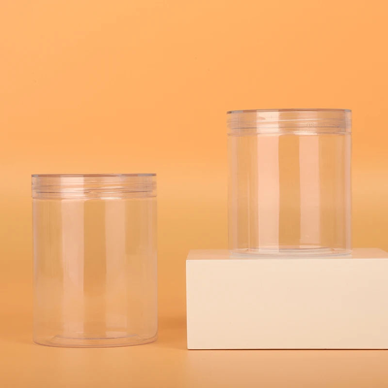 Wholesale 280ml Plastic Jars With Clear PET Lid for Food Storage Honey Cookie Spice Storage Container