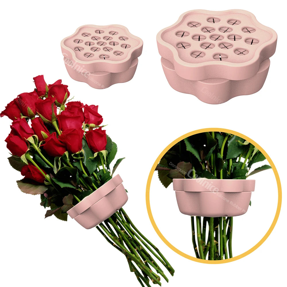 2024 Spiral Ikebana Stem Holder  for Vases Spiral Flower Stem Holder Ring Spiral DIY Flower Arrangement Holder