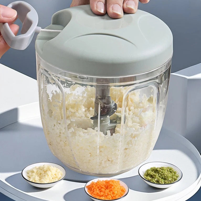 Top Seller Kitchen Vegetables Blender Garlic Cutter Mini Manual Food Meat Press Hand-pulled Meat Grinder Household Onion Grin