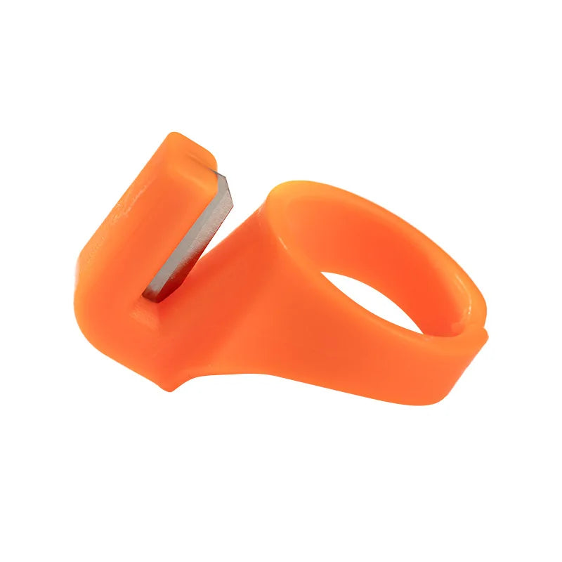 200pcs One Pack Household Secant Ring Plastic Plus Stainless Steel Convenient Easy to Use Without Hurting the Hand Cutter