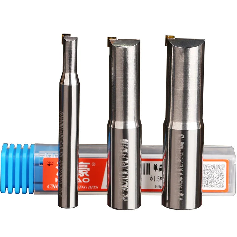 HUHAO MCD Single Crystal Diamond High Gloss Milling Cutter for CNC Cutting End Mill With Aluminum/Acrylic Carbide