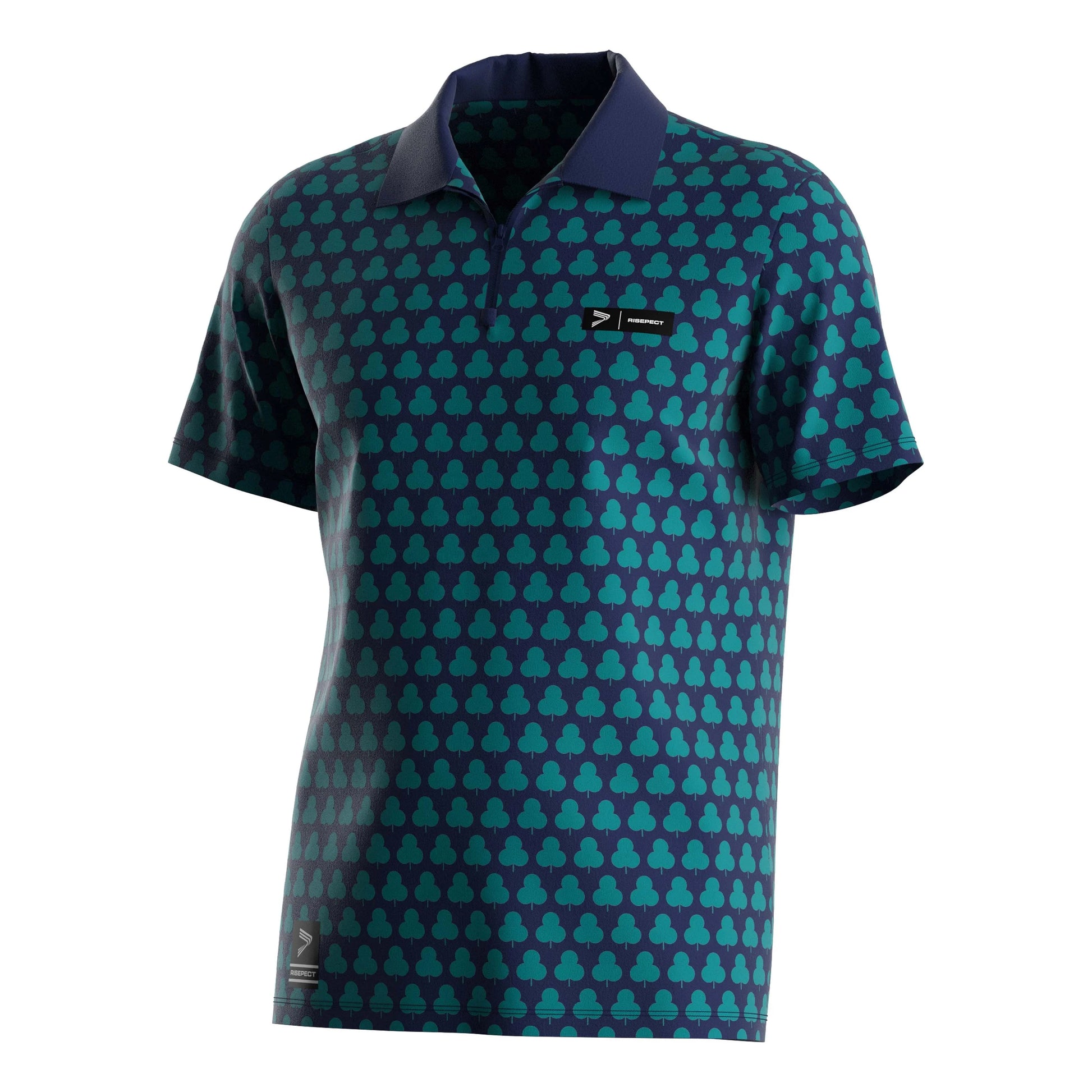 Hot Sale Sublimation Half Sleeve Polyester T-Shirt Men'S Printed 100 Polyester Sublimation Custom Shirt Polo Shirts With Zipp