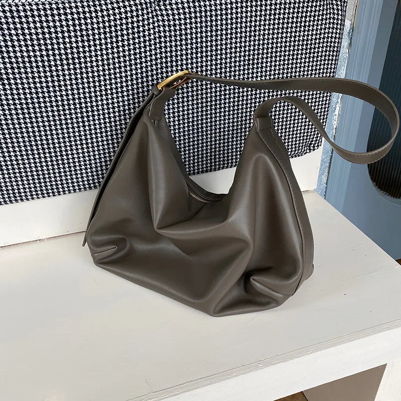 2024 Women's Fashion Design Handbags Big Tote Bags Single Strap Waterproof PU Portable Crossbody Shoulder Travel Bag Chain