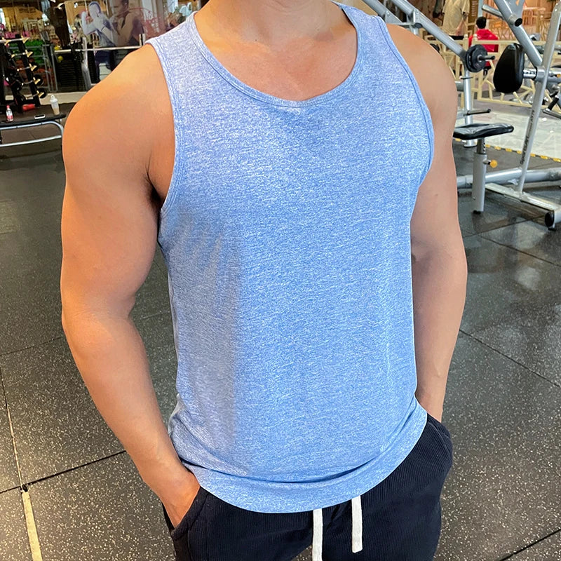 Custom Singlet Athletics Vests Print Running Training Tank Top Men Quick Dry BreathableTank Top