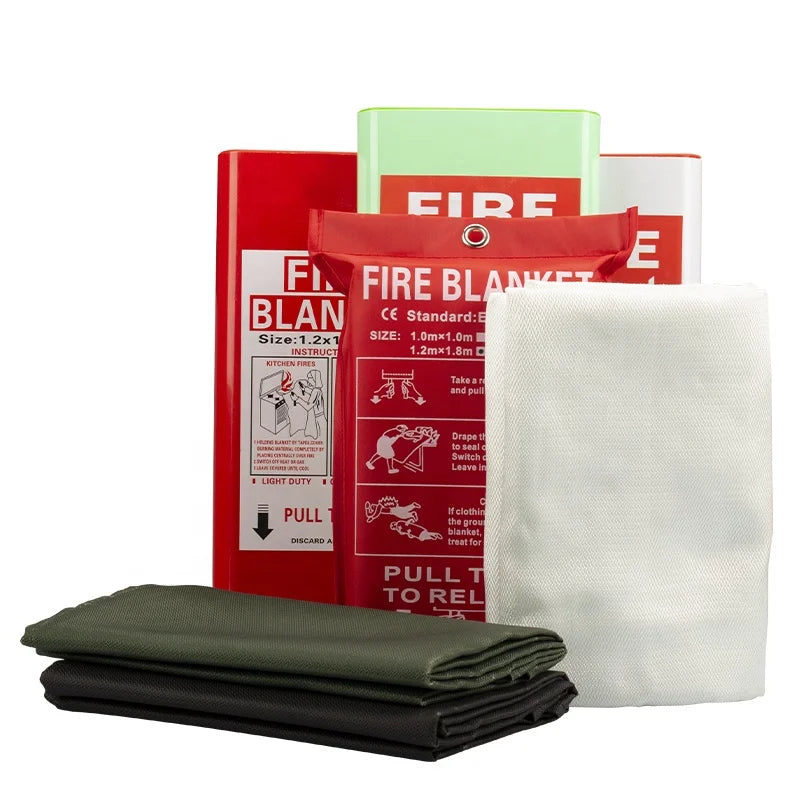 1.8m X 1.8m Home Kitchen Fire Suppression Emergency Fiberglass Blanket