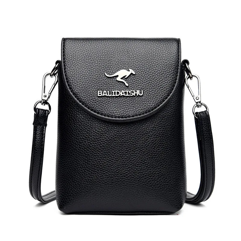 Simple Small Women's Bag Retro Pu Leather Crossbody Bags Trending Pure Color Handbags Luxury Ladies Wide Shoulder Bags