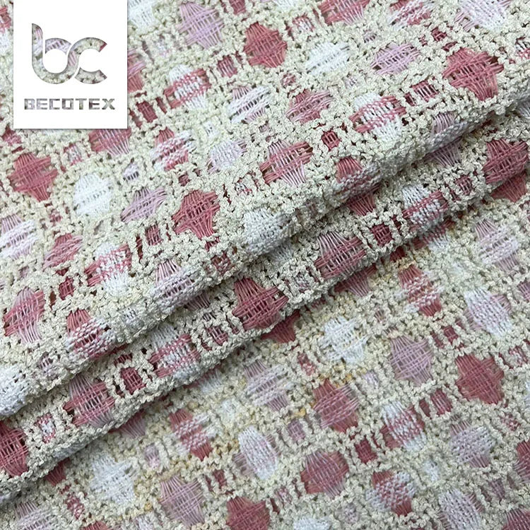 Custom Wholesale Polyester Fancy Yarns Soft Woven Luxury Style Winter Coats Tweed Fabric