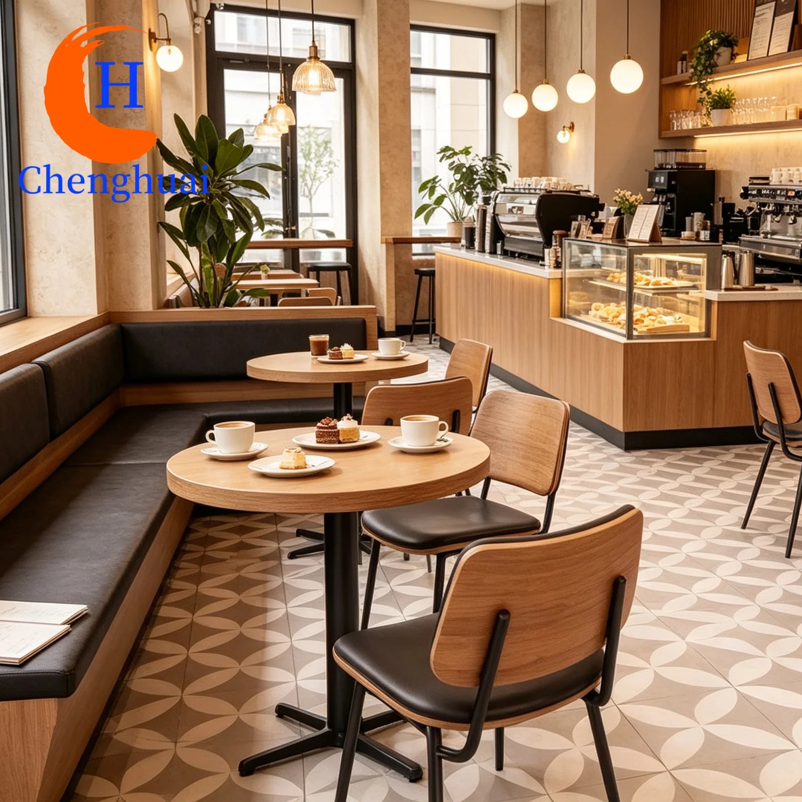 Luxury Restaurant Table and Chair Factory Custom Made Commercial Furniture Modern 5 Start Hotel Lobby Coffee Shop Furniture