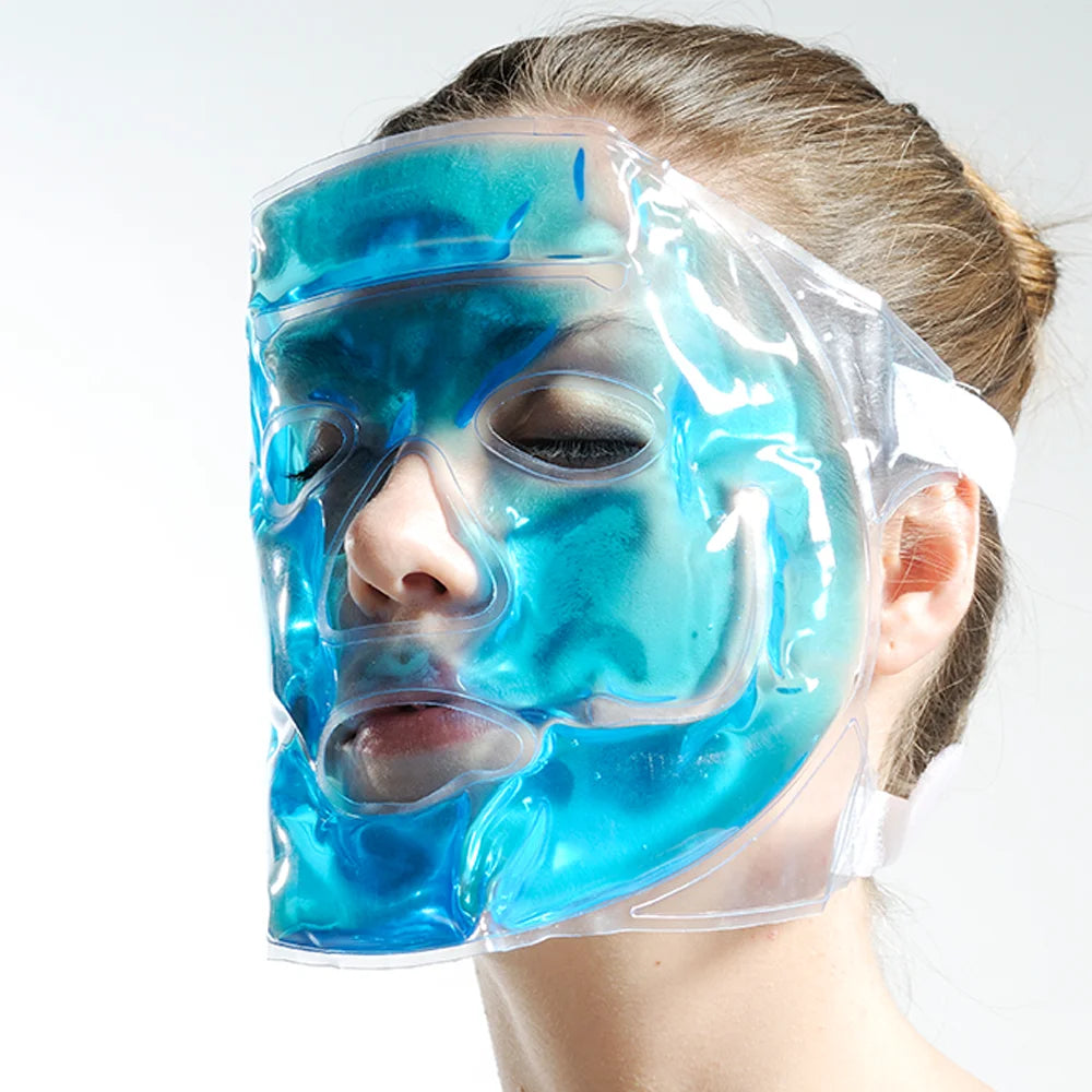 Cold Face Eye Mask Hot & Cold Gel Beads Compress Pack Women Reduce Puffiness Dark Circles Headaches Skin Care Laser SPA Sleep