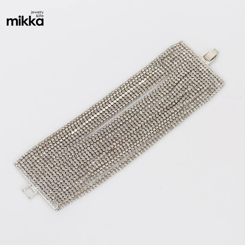 Wholesale the Newest Rhinestone Bracelets Mesh Coloreds Crystal Bracelet