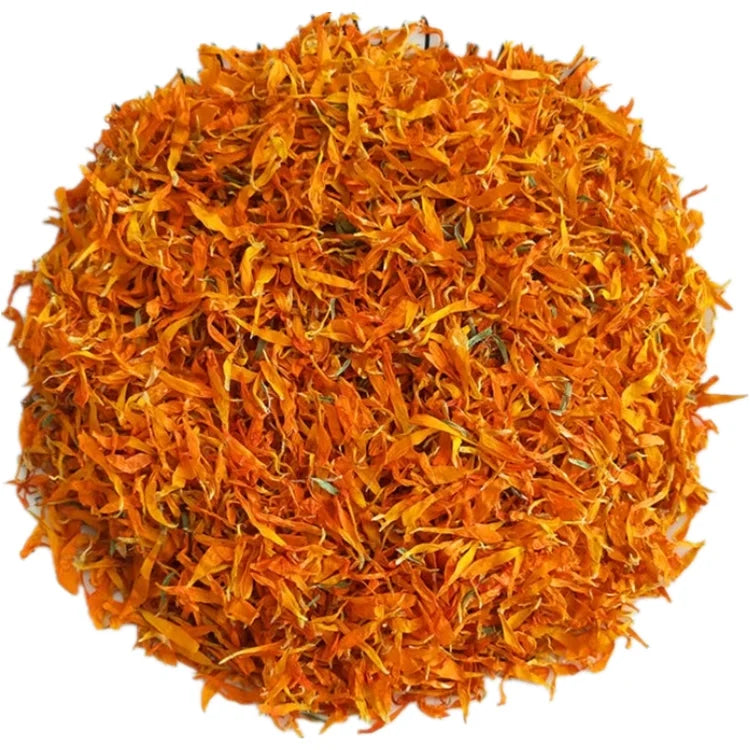 Jin Zhan Hua 100% Natural Dry Marigold Petals Dried Calendula Marigold Flower Petals for Decorations Calendula Officinalis L.