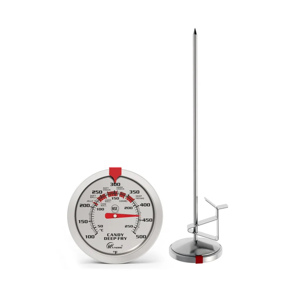Deep Fry Dial Thermometer With Stainless Steel Stem Cooking Candy Thermometer