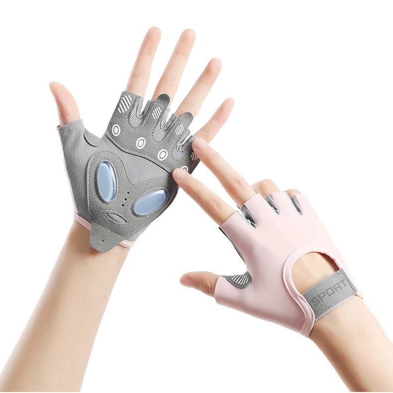 Breathable Fingerless Workout Gloves for Men and Women Full Palm Protection for Gym Cycling Home Exercise for Outdoor Sports
