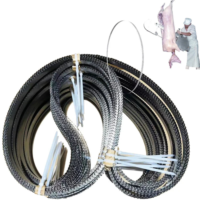 Split Half Saw Blade for Slaughter Saw Blade for Pig and Cow Open Chest Saw for Bone Cutting Whole Pig Disintegration