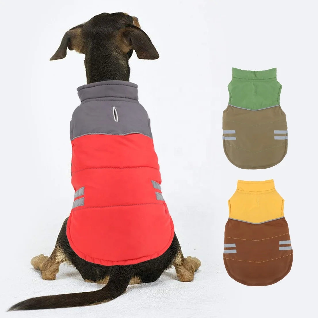 Luxury Solid Color Corduroy Dog Jacket Warm Pet Clothes for Dogs and Cats for Spring and Winter Cotton Material