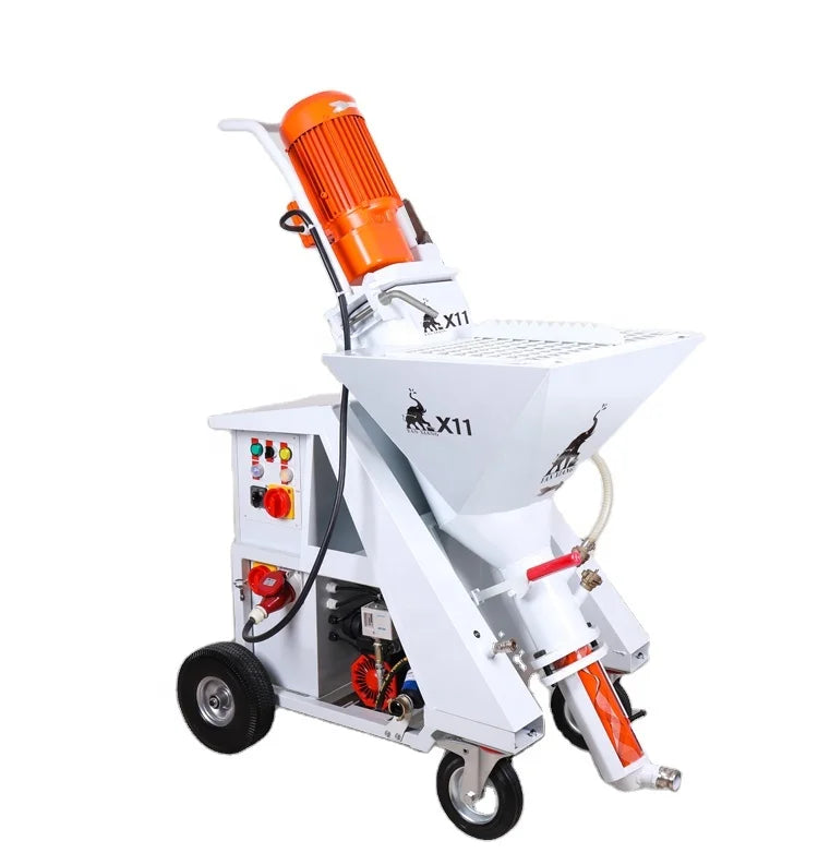 Yanxiang X11 Automatic Gypsum Plaster Station Machine Engine Motor 220V/380V High Efficiency 50L Hopper 30L/min Max Flow 40M