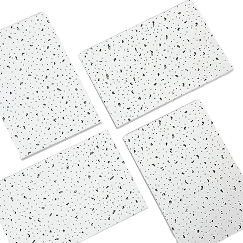 KENTE 8~22MM Square Mineral Fiber Ceiling Tiles Sheet Sound-Absorbing Board for Apartment Use