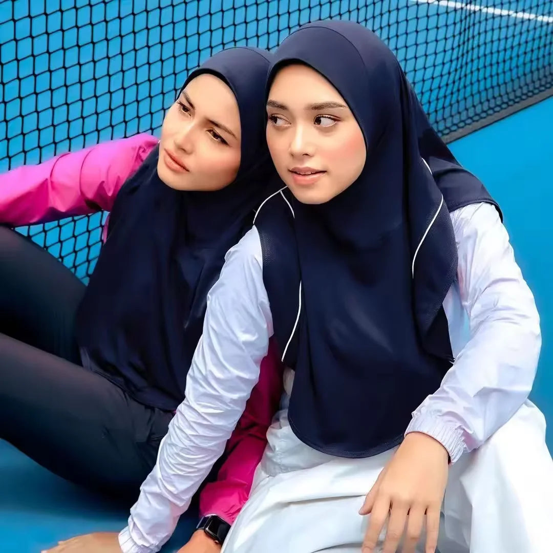 Islamic Muslim Sport Instant Hijabs Elastic Cotton Jersey Underscarf Breathable Inner Sport Hijab Hat for Women