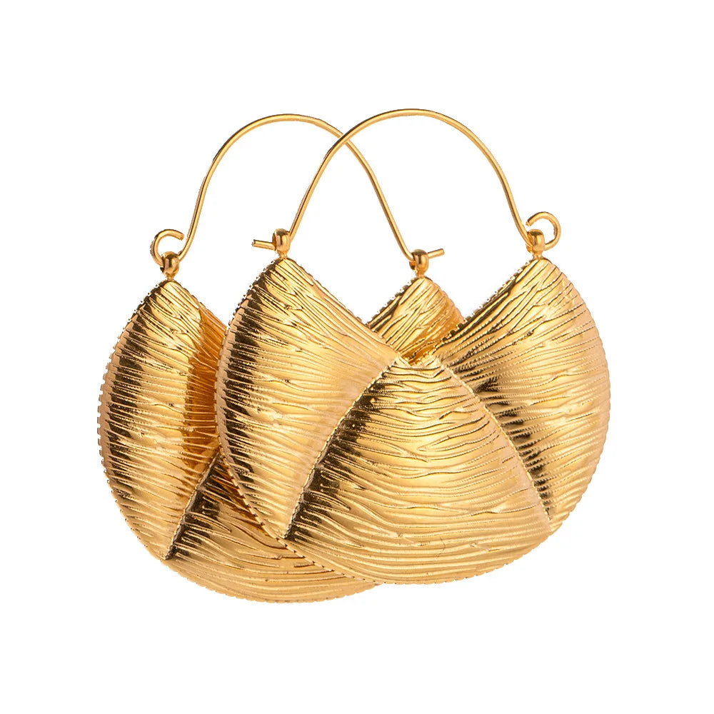 SC Hot Selling Exquisite Gold Plated Earrings Vacation Stainless Steel Earrings Fashion Handbag Shaped Drop Earrings for Wome
