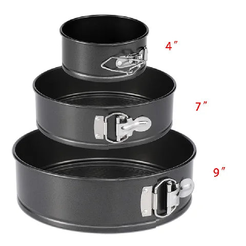 4/7/9 Inch Carbon Steel Non-stick Baking Tool Live Bottom Chiffon Cake Mold Round Baking Pan