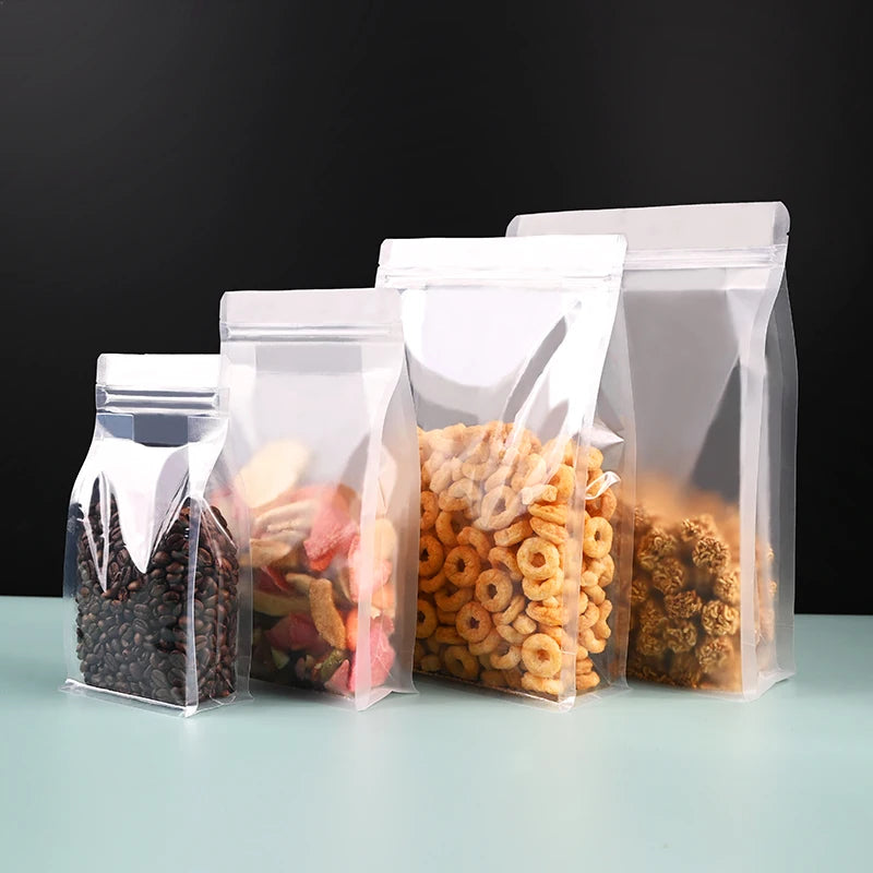 Eight Side Sealing Clear Resealable Food Grade Zip Lock Zipper Bag for Chewing Gum Milk & Pet Food-Waterproof & Moisture Proo