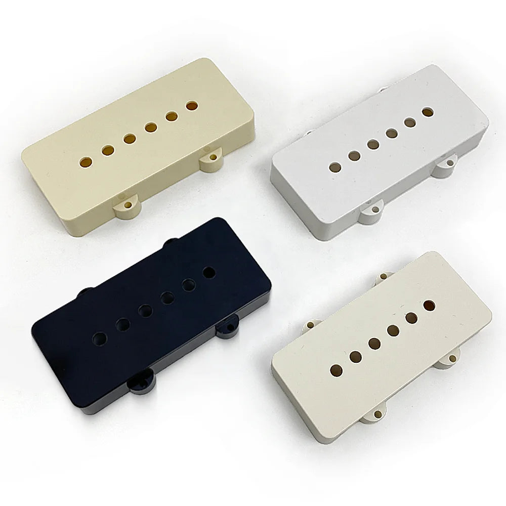Wholesale White Black Beige ABS Plastic JM Guitar Pickups Covers for 6 Strings Electric Guitar