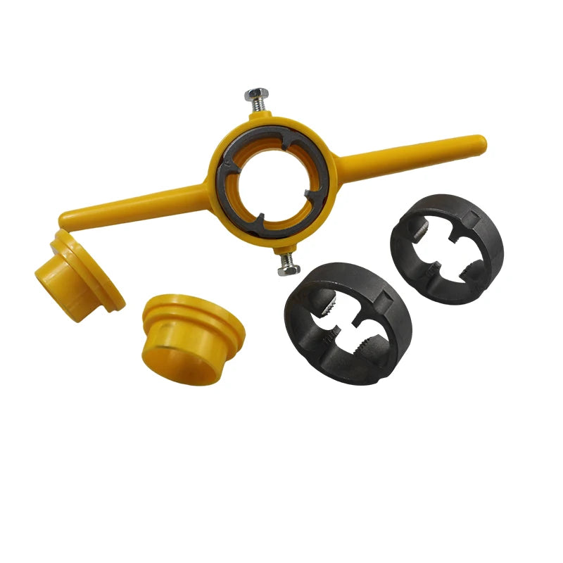 6pcs Repair Thread Tools Material Pvc Pipe Threading Die Set Repair Socket Wrench Set