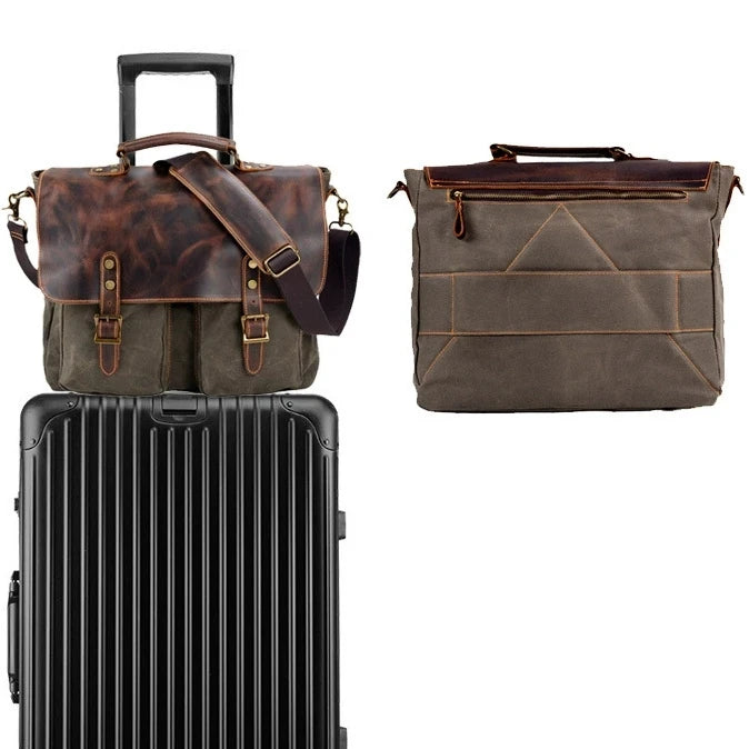 Vintage Style Men's Canvas Shoulder Bag Retro Messenger Bag